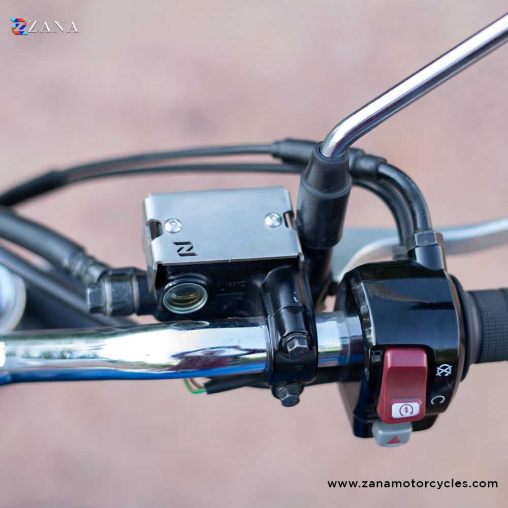 Front Fluid Reservoir Oil Cover for Honda CB 350 Aluminum by ZANA-ZI-8235