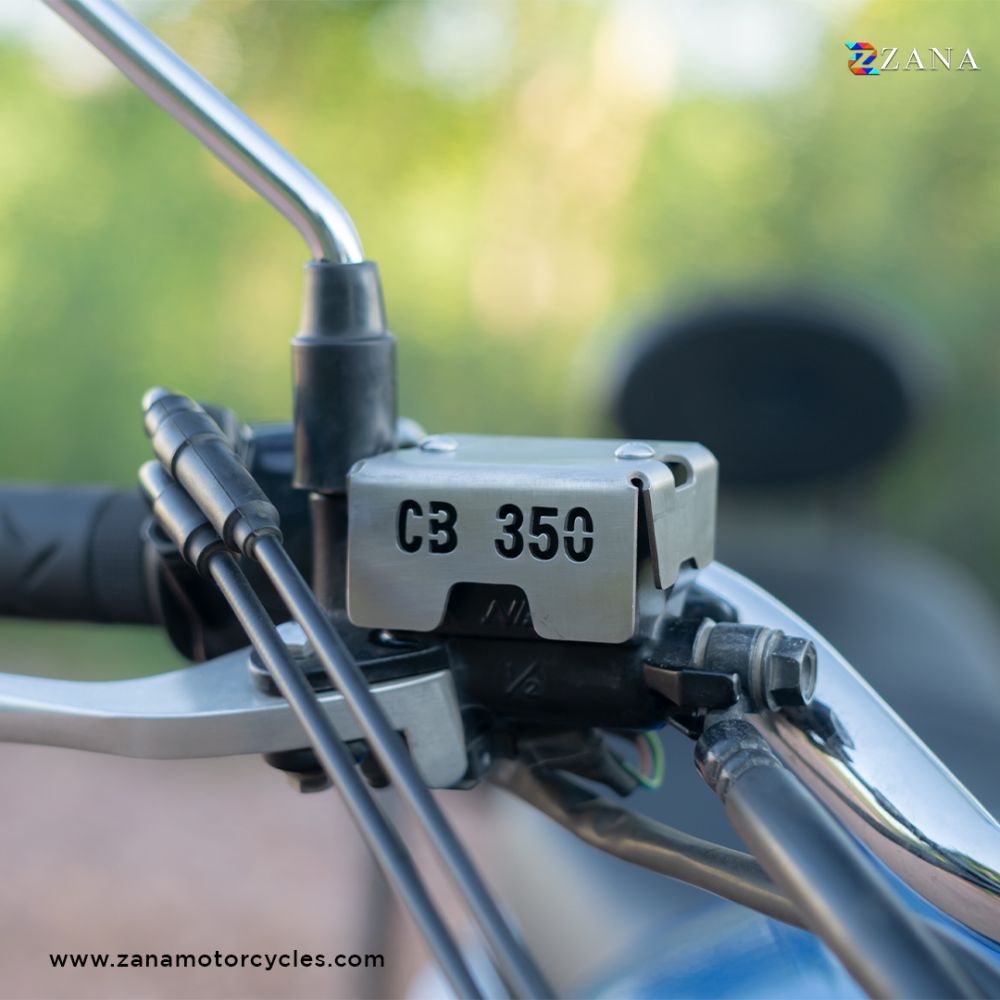 Front Fluid Reservoir Oil Cover for Honda CB 350 Aluminum by ZANA-ZI-8235