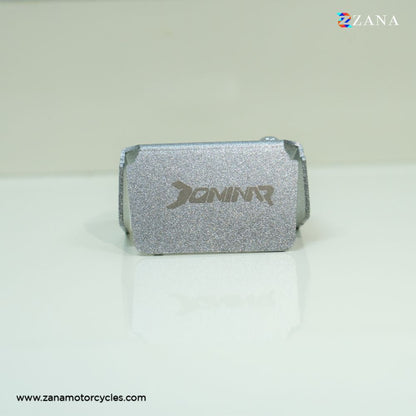 Dominar 250/400 Front Fluid Reservoir Oil Cover Silver Painted by ZANA-ZI-8197