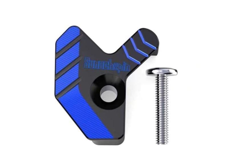 Front Wheel ABS Sensor Protector Cover Cap Alloy Cnc (Blue)