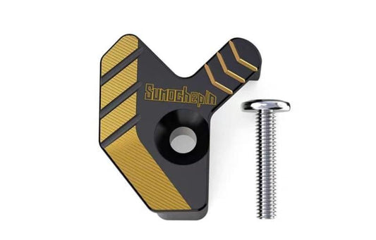 Front Wheel ABS Sensor Protector Cover Cap Alloy Cnc (Gold)