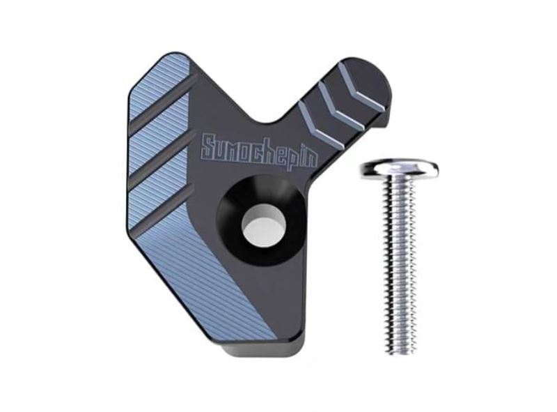 Front Wheel ABS Sensor Protector Cover Cap Alloy Cnc (Grey)