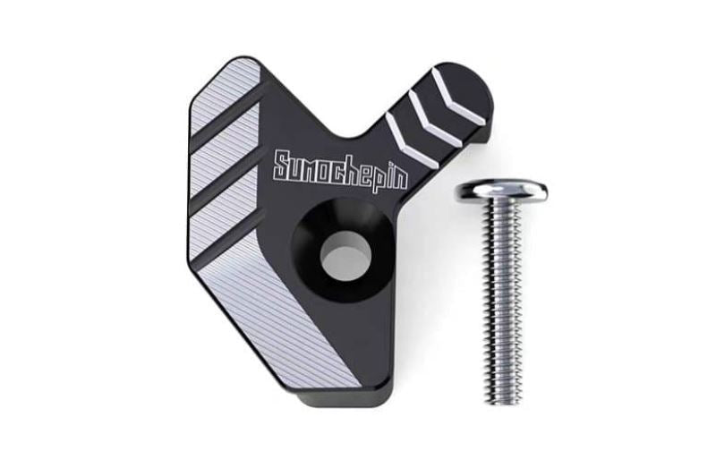 Front Wheel ABS Sensor Protector Cover Cap Alloy Cnc (Silver)