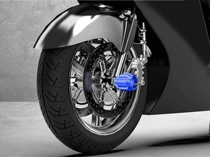 Front Wheel Axle Fork Slider Cnc Universal ( Black )