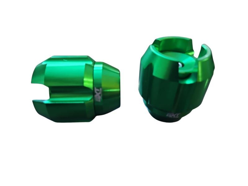 Front Wheel Axle Fork Slider Cnc Universal (Green)