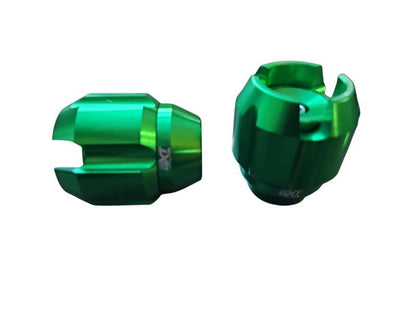 Front Wheel Axle Fork Slider Cnc Universal (Green)