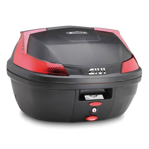 GIVI 37Ltr Monolock Top Case Black With Red Reflectors - B37N