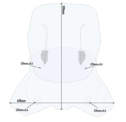 GIVI Airflow Windscreen for KTM 390 Adventure - AF7711