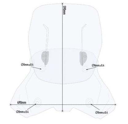 GIVI Airflow Windscreen for KTM 390 Adventure - AF7711