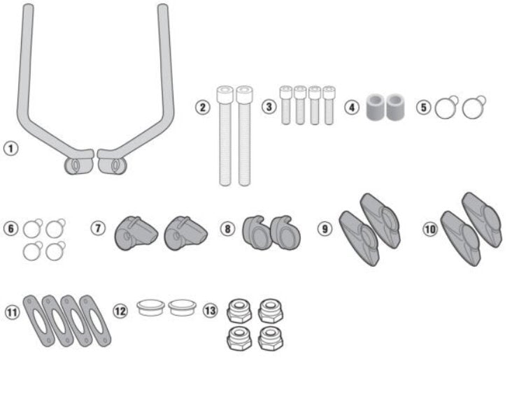 GIVI Clear Screen Ducati Scrambler Fitting Kit A7407A required - 7407A