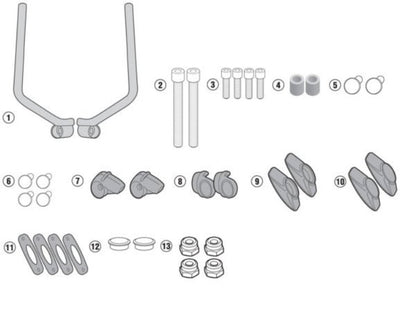GIVI Clear Screen Ducati Scrambler Fitting Kit A7407A required - 7407A