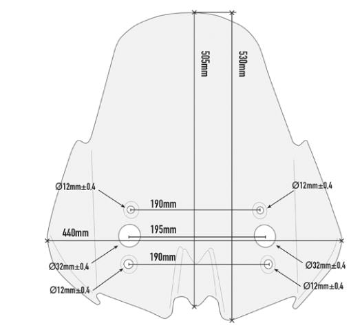 GIVI Clear windscreen Kawasaki Versys 650 - D4122ST