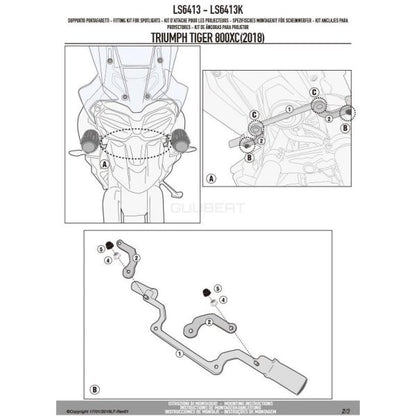 GIVI Light Mount Triumph Tiger 800 - LS6413