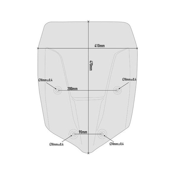 GIVI Low Smoked Screen Triumph Tiger 800 - D6413ST