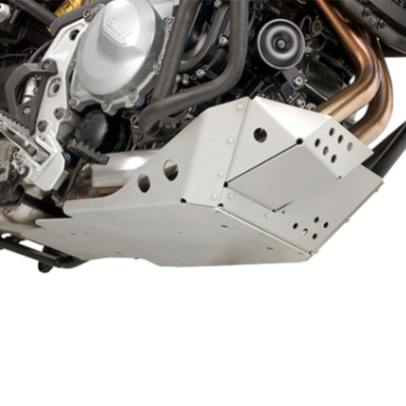 GIVI Oil Carter Protector In Brushed And Anodised Aluminium for BMW F850GS and F750GS