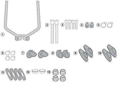 GIVI Screen Fitting Kit For Ducati Scrambler-7407A