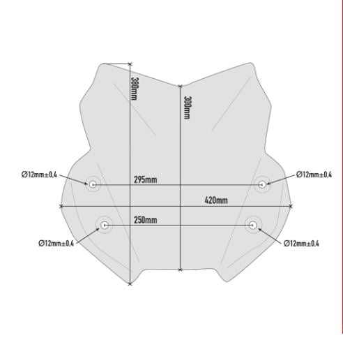 GIVI Short Windscreen Suzuki Vstrom 650 - D3112B