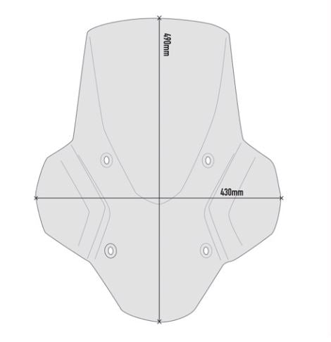 GIVI Smoked Windscreen for BMW F900XR - D5137S