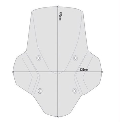 GIVI Smoked Windscreen for BMW F900XR - D5137S