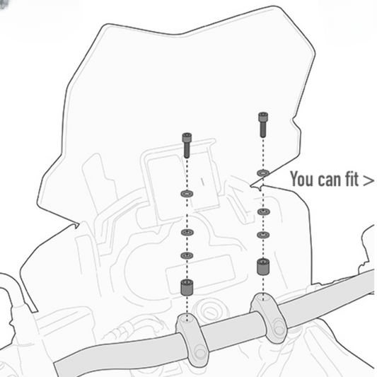 GIVI Specific Kit to Mount the S900A S901A Smart Mount – 310 GS - 05SKIT