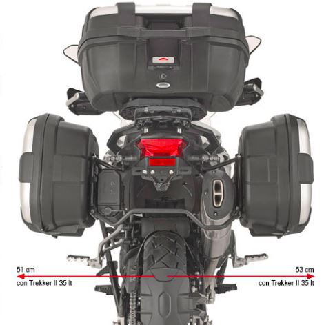 GIVI Specific Pannier Holder For Monokey® Or Retro Fit Side Cases For Benelli TRK 502X - PL8711