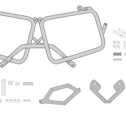 GIVI Specific Pannier Holder for Monokey Cam-Side Trekker Outback Side Cases for Triumph Tiger 1200 GT - PLO6422CAM