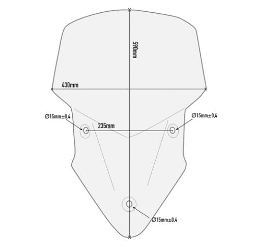 GIVI Specific Windscreen For Ducati Multistrada 950/950S/1200/1260- D7406ST