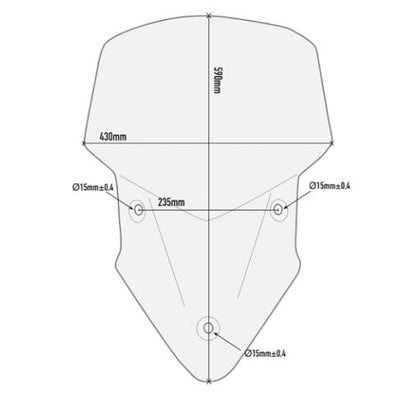 GIVI Specific Windscreen For Ducati Multistrada 950/950S/1200/1260- D7406ST
