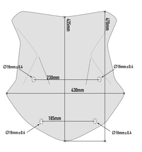 GIVI Specific Windscreen Smoked for BMW R1200GS - 5124D