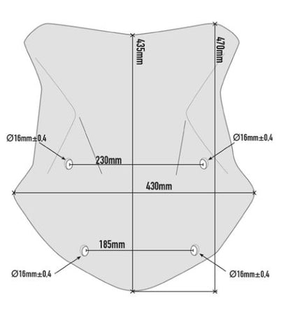 GIVI Specific Windscreen Smoked for BMW R1200GS - 5124D