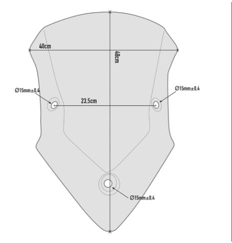 GIVI Specific Windscreen Smoked for Ducati Multistrada 950/950S/1200/1260 - D7406S
