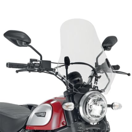 GIVI Specific Windscreen Transparent For Ducati Scrambler Icon 800 - 7407A