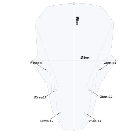 GIVI Specific Windscreen Transparent for Honda CRF1100L Africa Twin Adventure Sports - D1178ST
