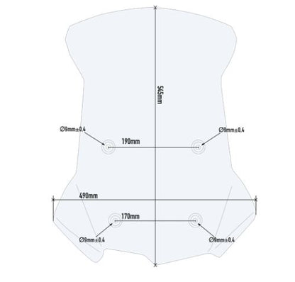 GIVI Specific Windscreen for BMW F850GS - D5127ST