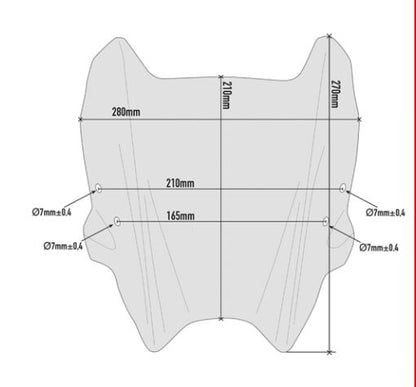 GIVI Specific Windscreen smoked for Honda CB300R - A1164