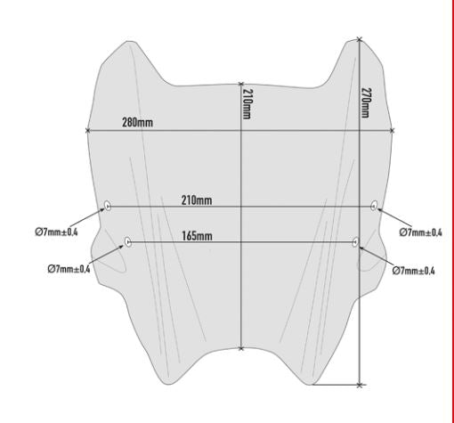 GIVI Specific Windscreen smoked for Honda CB300R - A1164