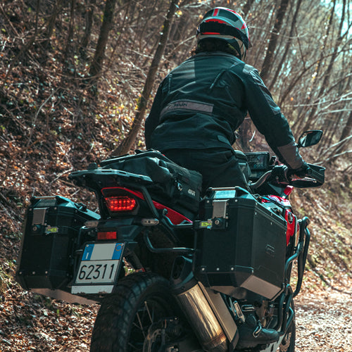 GIVI Trekker Outback Black Line Aluminium Side-case Matt Black Painted 37 Ltr - Riders Junction