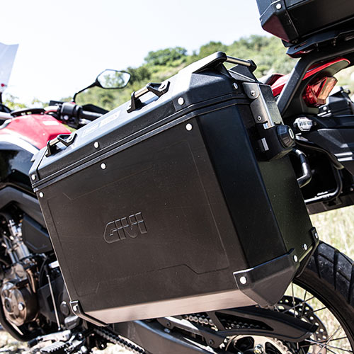 GIVI Trekker Outback Black Line Aluminium Side-case Matt Black Painted 37 Ltr - Riders Junction