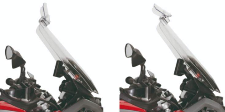 GIVI Universal Smoked Spoiler That Can Be Mounted To Fairings / Windscreens - S180F