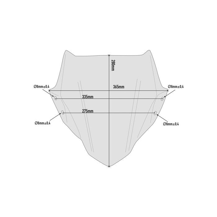 GIVI Windscreen for BMW G310R 2017-2022 Blue -A5125BL