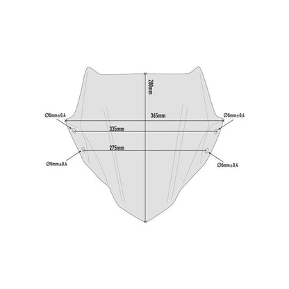 GIVI Windscreen for BMW G310R 2017-2022 Blue -A5125BL