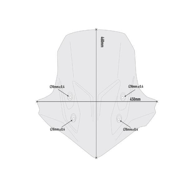 GIVI Windscreen for Honda CB500X 19-23-D1171S