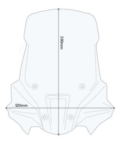 GIVI Windscreen for Triumph Tiger 900 - D6415ST