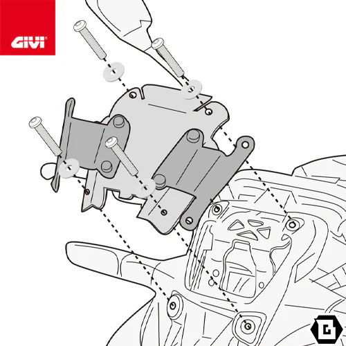 GIVI Windscreen fitting kit for Kawasaki Z900-A4137A