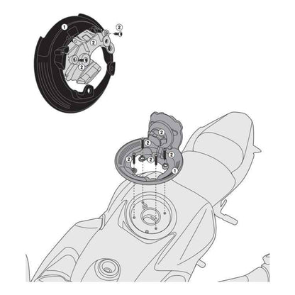 GIVI -TANKLOCK FLANGE FOR KAWASAKI Versys 1000 / Z900-BF29