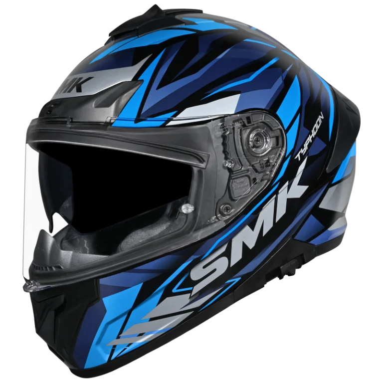 SMK N1 ISI Full-Face Helmet Typhoon D-ring S01 with Rival Graphic with Dual Spoiler - MA256