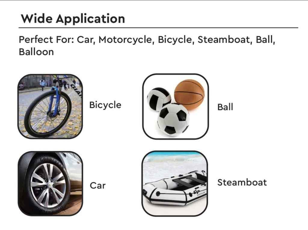 Electric Tyre Inflator with Dual Connecting Port – Air compressor pump for Car and Motorcycle (Grandpitstop)