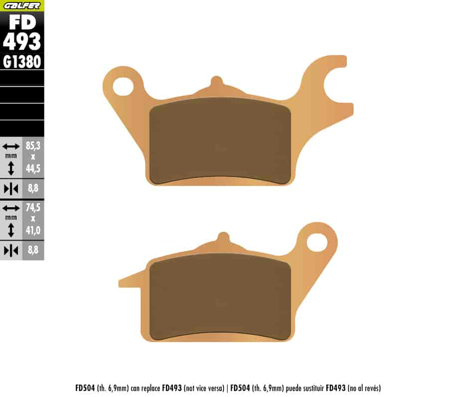 Galfer Sinter Scooter Brake Pads (FD493G1380)