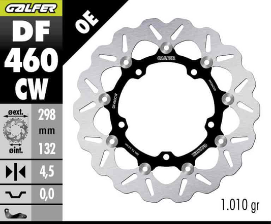 Galfer Front Floating Wave Brake Disc (DF460CW)