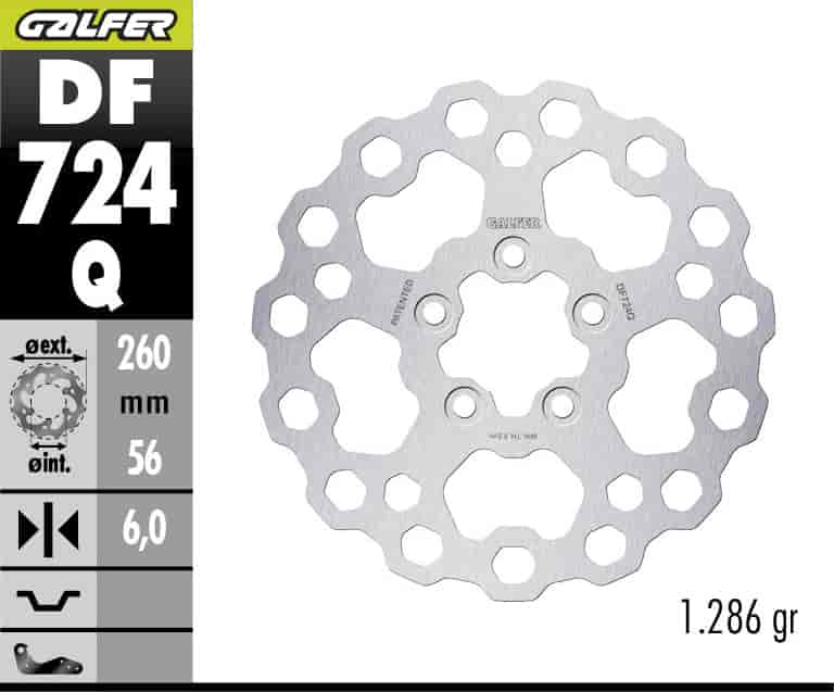 Galfer Rear Fixed Cubiq Brake Disc (DF724Q)
